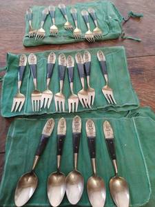 Vintage Buddha Thailand Flatware Set