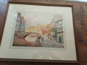Vintage Canal Print