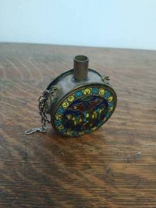 Vintage Metal Decanter Flask