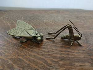 Two Brass Figurines