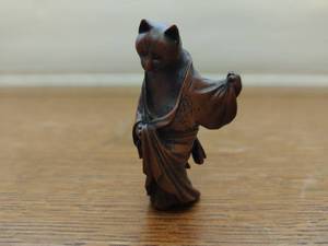 Possible Netsuke Hand Carved Wood Animal
