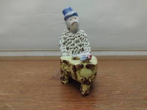 Vintage Italian Monkey Playing the Piano Figurine