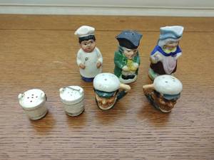 Collection of Salt & Pepper Shakers and Creamer