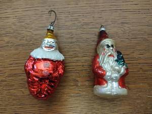 Two Vintage Holiday Ornaments