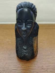 Hand Carved Wood Bust