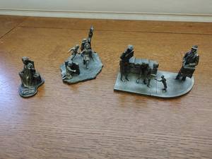 Three Pewter Figurines