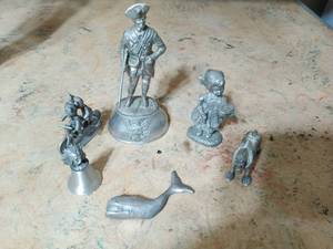Collection of Pewter Figurines