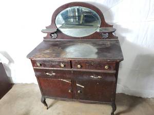Dresser  Cabinet with Mirror
