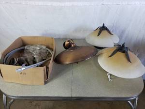 Vintage Hanging Lights and Modern Track Lights