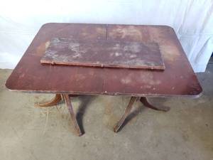 Old Table with Leaf