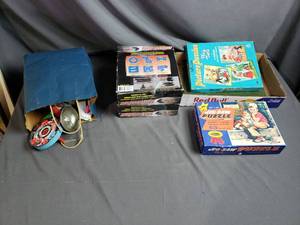 Party Noise Makers, Rally Tracks, Old Puzzles
