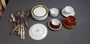 Silverware, Mikasa Saucers, Espresso Cups and Saucers