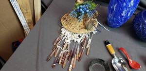 Hanging Flower Pot, Lamp Globe, Shell Like Wind Chimes