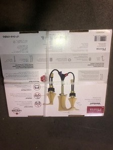 Pfister Venturi 8 in. Widespread 2-Handle Bathroom Faucet in Brushed Gold