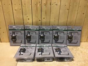 Lot of Universal Hardware Commercial 2-34 in. Satin Chrome Standard Duty Passage HallCloset Door Lever Customer Returns See Pictures