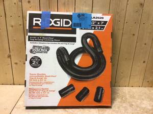 RIDGID 2-12 in. x 7 ft. Dual-Flex Tug-A-Long Locking Vacuum Hose for RIDGID WetDry Shop Vacuums Customer Returns See Pictures