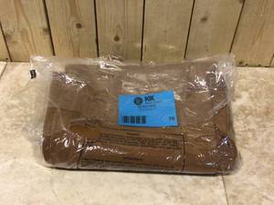 Mens 36 in. x 30 in. Brown Cotton Double Front Work Dungaree Washed Duck Pant by Carhartt Customer Returns See Pictures