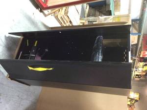 Heavy Duty Welded 20-Gauge Steel Freestanding Garage Cabinet in Black (36 in. W x 81 in. H x 24 in. D) by Husky Customer Returns See  Pictures
