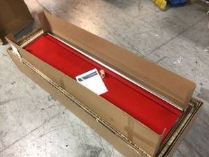 Ready-to-Assemble 23-Gauge Steel Freestanding Garage Cabinet in Red (36 in. W x 72 in. H x 18 in. D) by Husky Customer Returns See Pictures