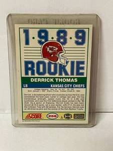 Derrick Thomas 1989 Score Rookie Card