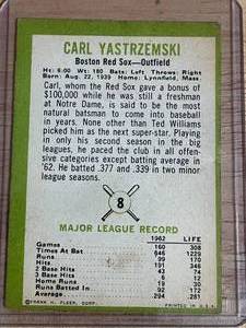 1963 Fleer Carl Yastrzemski