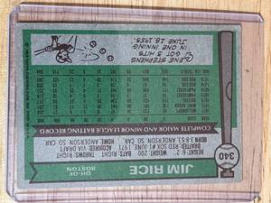 1976 Topps Jim Rice Card