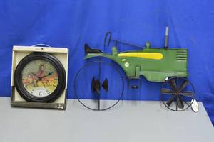 Tractor Wind Catcher and horse clock