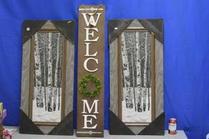 Welcome and Birch Paintings