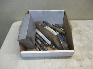 Lot of Drill bits and Drill Index Box
