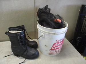 Fishing Net and Boots