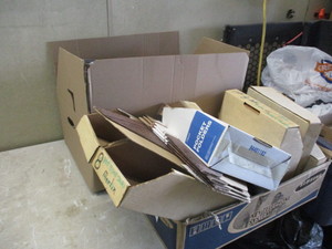 2 boxes of office supplies