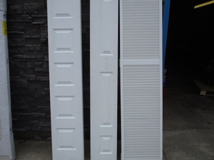 3 White Bifold Doors