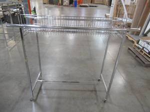 Retail Clothes Rack on Casters Adjustable Height (60 x 22).
