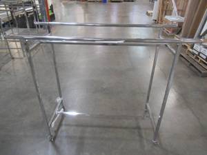 Retail Clothes Rack on Casters Adjustable Height (60 x 22).