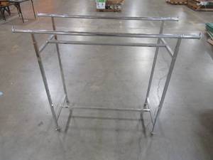 Retail Clothes Rack on Casters Adjustable Height (60 x 22).