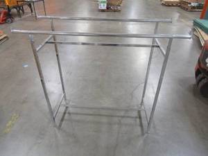 Retail Clothes Rack on Stationary Feet,  Adjustable Height (60 x 22).
