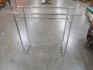 Retail Clothes Rack on Stationary Feet,  Adjustable Height (60 x 22).