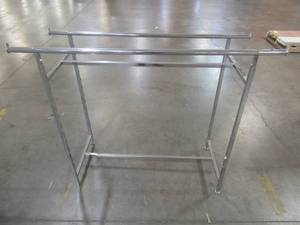 Retail Clothes Rack on Stationary Feet,  Adjustable Height (60 x 22).