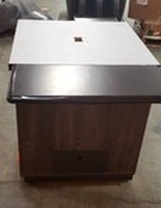 Rolling Mobile Cash Register Stand with Bagging Station (Used in Retail Store)