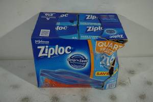 lot 86 image: Ziploc Quart Freezer Bags - 216 Count