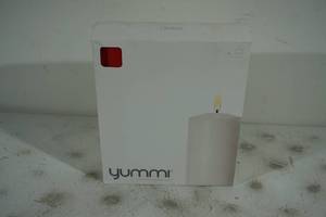 lot 121 image: Yummi Unscented Pillar Candle 3 Pack