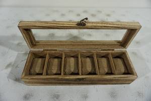 lot 140 image: NEW Sriwatana Wood Watch Display Box