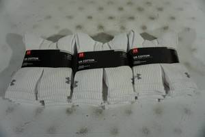 lot 173 image: 18 Pairs Under Armour Cotton Socks - Large