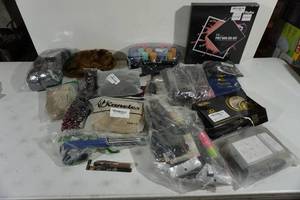 lot 246 image: Assorted Beauty Items - Wigs, Curlers, Nail Kit