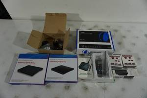 lot 260 image: Assorted Electronics - DVD Drives, Splitter