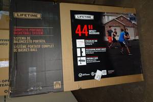 lot 280 image: Lifetime 44 Impact Portable Basketball System