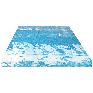 lot 211 image: Sensorpedic 4 Gel Swirl Ventilated Memory Foam Mattress Topper - Queen