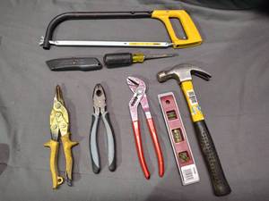 Hacksaw, Hammer, Pliers, Level, Snips, Etc