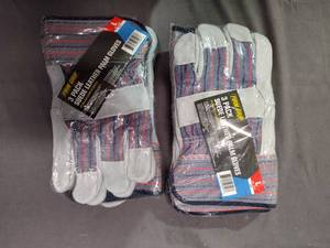 6 Pairs of Suede Leather Palm Gloves