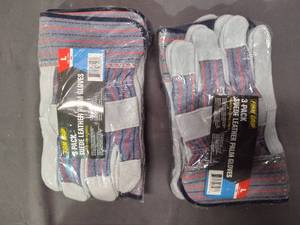 6 Pairs of Suede Leather Palm Gloves